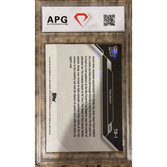 2024 Topps Now #TB1 Tom Brady APG 10 GOAT - Picture 4 of 4